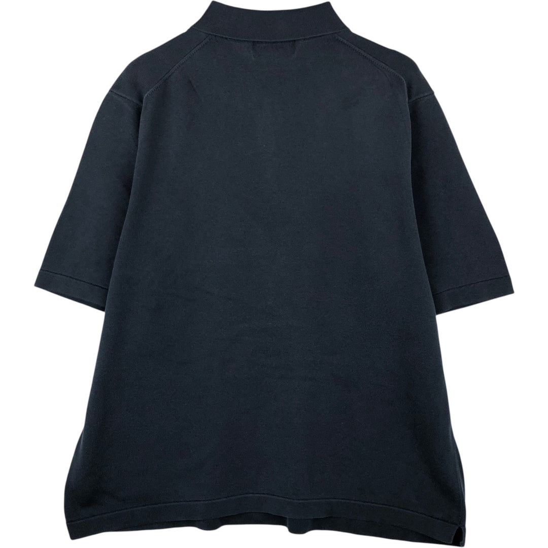 Brooks Brothers Men's Short Sleeve Polo Shirt, Size L cotton navy blue type Vintage Second Hand