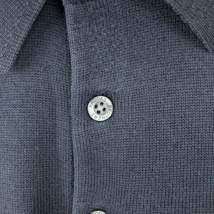 Brooks Brothers Men's Short Sleeve Polo Shirt, Size L cotton navy blue type Vintage Second Hand