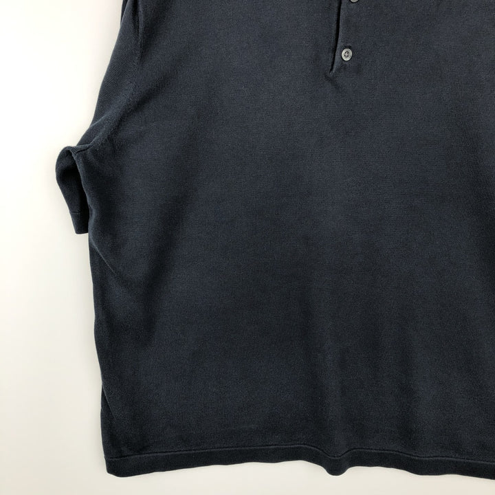 Brooks Brothers Men's Short Sleeve Polo Shirt, Size L cotton navy blue type Vintage Second Hand