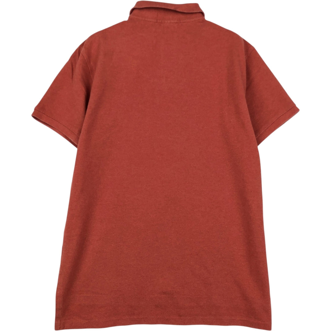 Ralph Lauren POLO by Ralph Lauren CUSTOM FIT short sleeve polo shirt, men's size L cotton orange type Vintage Second Hand
