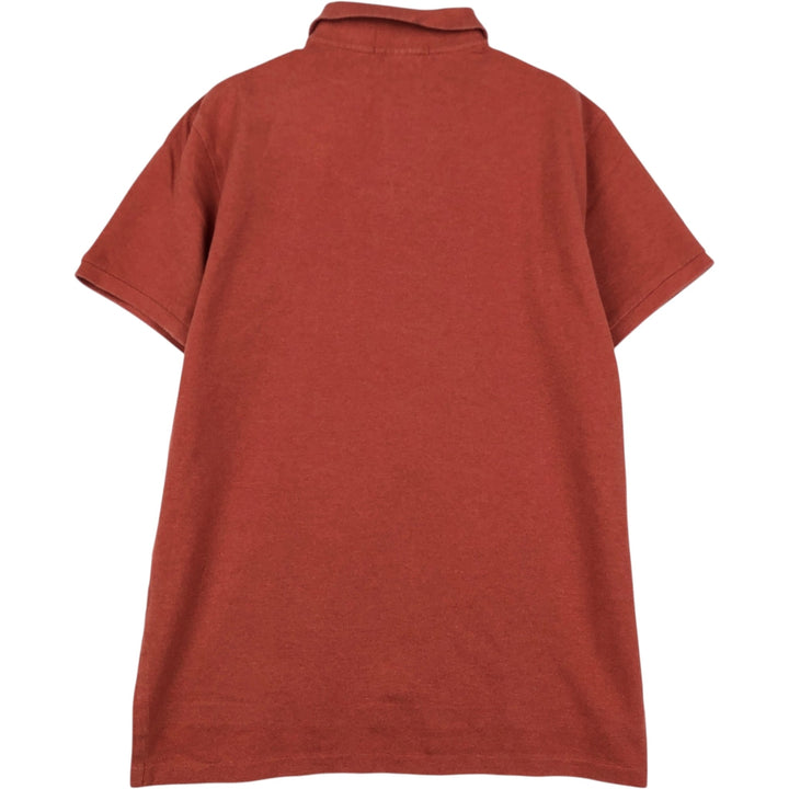 Ralph Lauren POLO by Ralph Lauren CUSTOM FIT short sleeve polo shirt, men's size L cotton orange type Vintage Second Hand