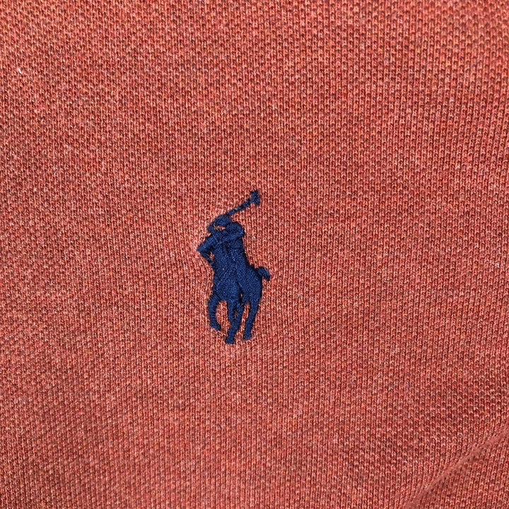 Ralph Lauren POLO by Ralph Lauren CUSTOM FIT short sleeve polo shirt, men's size L cotton orange type Vintage Second Hand
