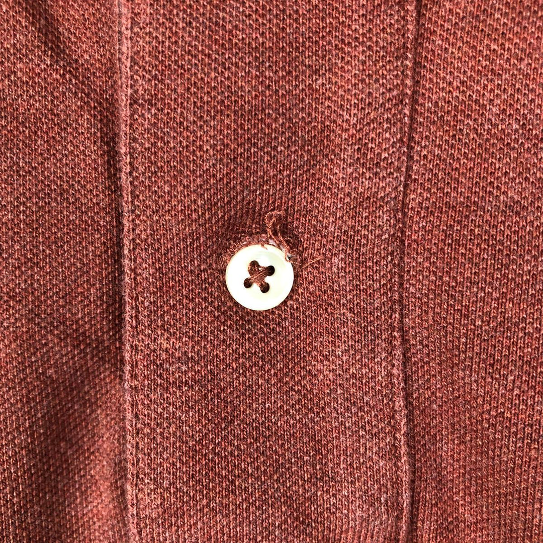 Ralph Lauren POLO by Ralph Lauren CUSTOM FIT short sleeve polo shirt, men's size L cotton orange type Vintage Second Hand