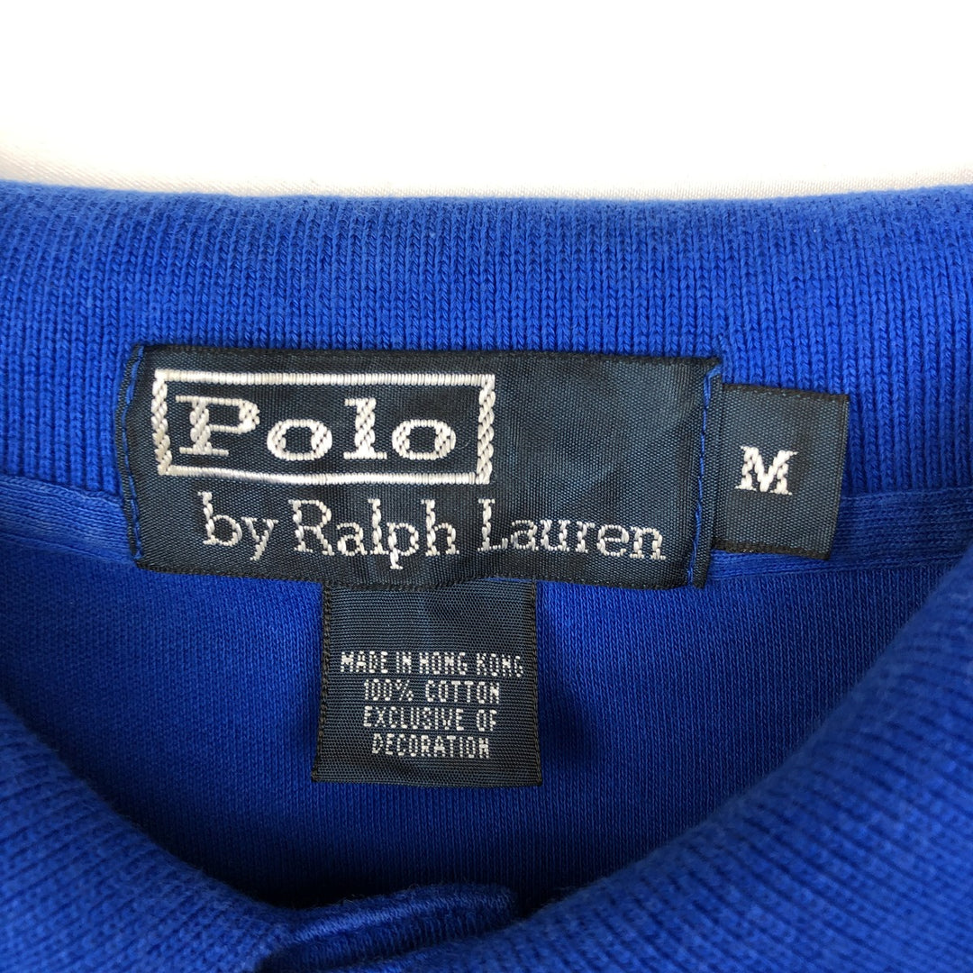 Ralph Lauren POLO by Ralph Lauren short sleeve polo shirt, men's size M cotton blue type Vintage Second Hand