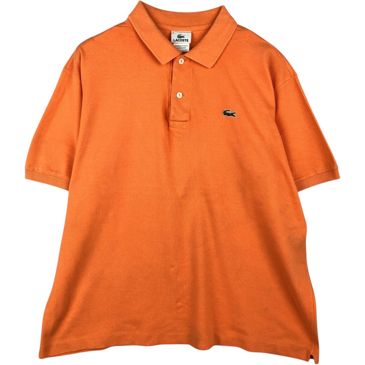 Lacoste LACOSTE French design short sleeve polo shirt No. 7 Men's XXL equivalent cotton orange type Vintage Second Hand