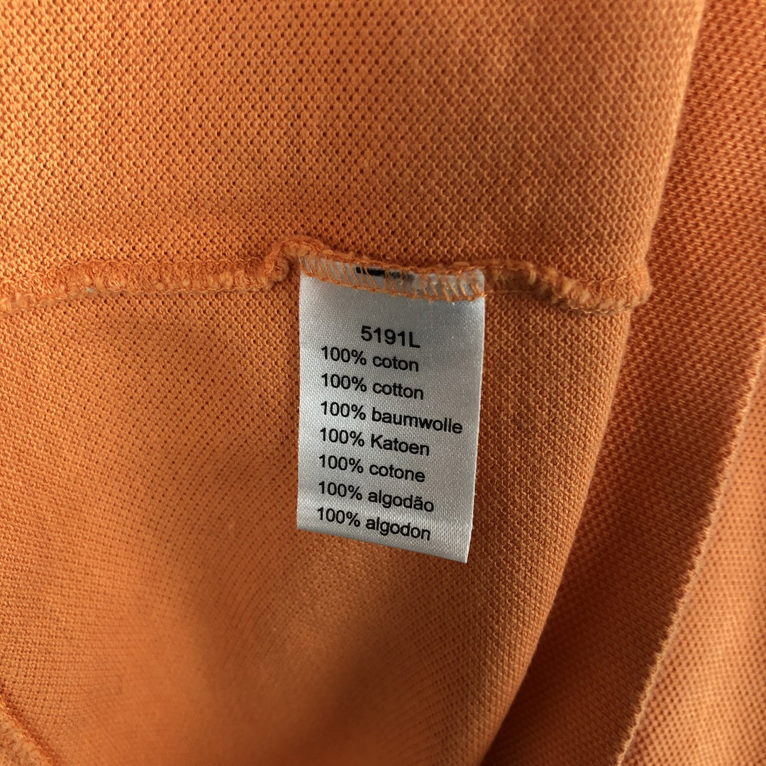 Lacoste LACOSTE French design short sleeve polo shirt No. 7 Men's XXL equivalent cotton orange type Vintage Second Hand