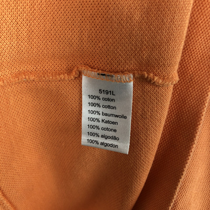 Lacoste LACOSTE French design short sleeve polo shirt No. 7 Men's XXL equivalent cotton orange type Vintage Second Hand