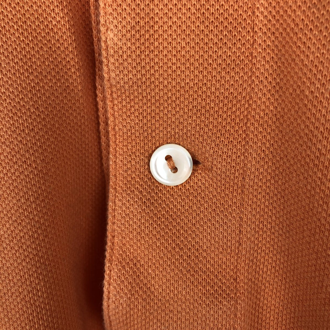 Lacoste LACOSTE French design short sleeve polo shirt No. 7 Men's XXL equivalent cotton orange type Vintage Second Hand