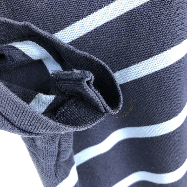 Ralph Lauren POLO by Ralph Lauren CUSTOM FIT short sleeve striped polo shirt men's size M cotton blue type Vintage Second Hand