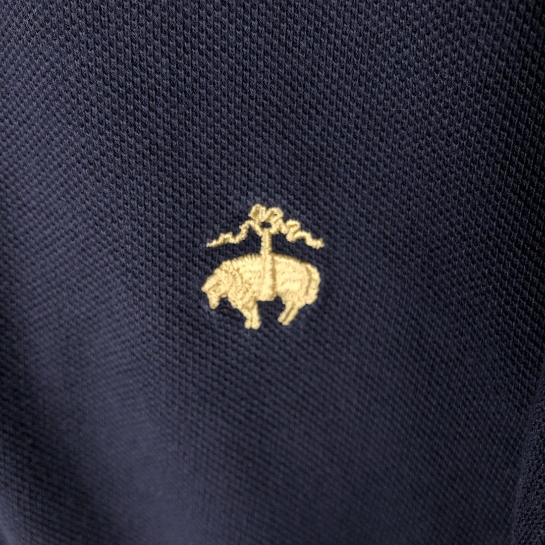Brooks Brothers 1818 Short-Sleeve Polo Shirt, Men's Size XL (approx.) cotton navy blue type Vintage Second Hand