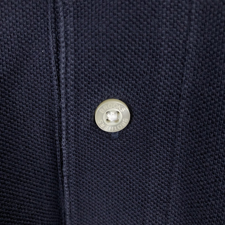 Brooks Brothers 1818 Short-Sleeve Polo Shirt, Men's Size XL (approx.) cotton navy blue type Vintage Second Hand