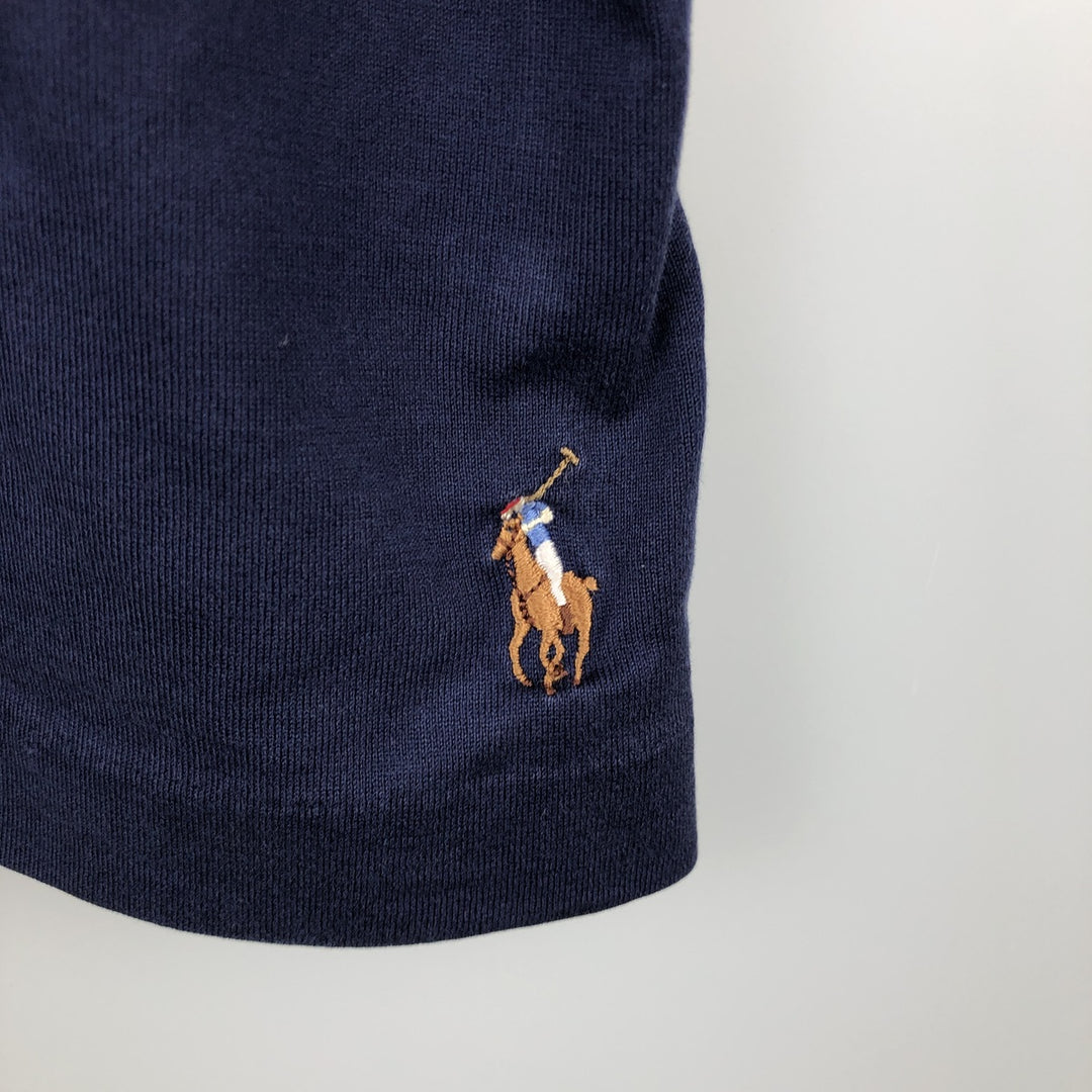 Ralph Lauren POLO GOLF short-sleeved polo shirt, made in Peru, men's size XL (approx.) Pima Cotton navy blue type Vintage Second Hand