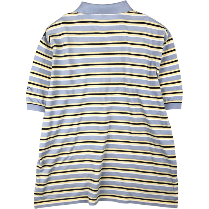 Ralph Lauren POLO GOLF Short Sleeve Striped Polo Shirt Men's XL cotton Blue type light blue Vintage Second Hand