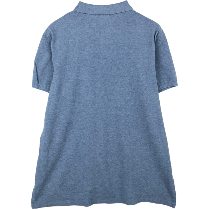 Ralph Lauren POLO by Ralph Lauren CUSTOM FIT short sleeve polo shirt, men's XL size cotton Blue type light blue Vintage Second Hand