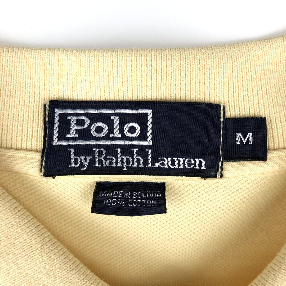 Ralph Lauren POLO GOLF Short Sleeve Polo Shirt Men's M cotton yellow type Vintage Second Hand