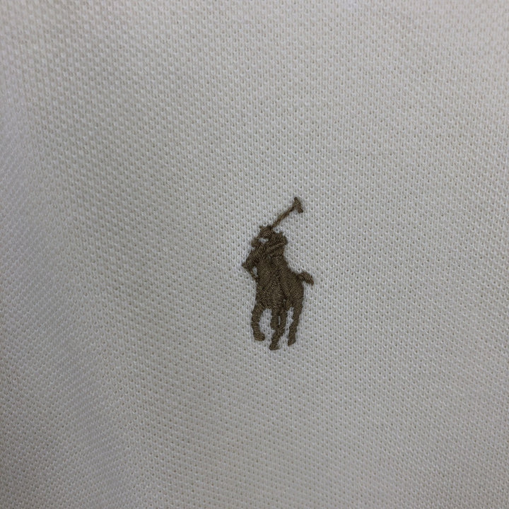Ralph Lauren POLO by Ralph Lauren short sleeve polo shirt, men's size L cotton unbleached Vintage Second Hand