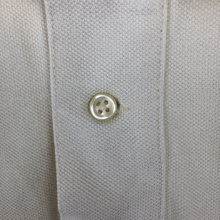 Ralph Lauren POLO by Ralph Lauren short sleeve polo shirt, men's size L cotton unbleached Vintage Second Hand