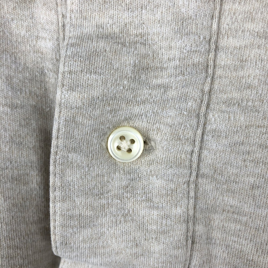 Ralph Lauren POLO by Ralph Lauren short-sleeved polo shirt, Made in USA, Men's size L cotton unbleached Vintage Second Hand
