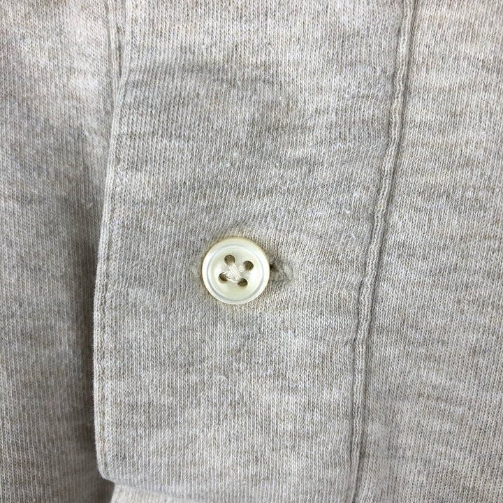 Ralph Lauren POLO by Ralph Lauren short-sleeved polo shirt, Made in USA, Men's size L cotton unbleached Vintage Second Hand