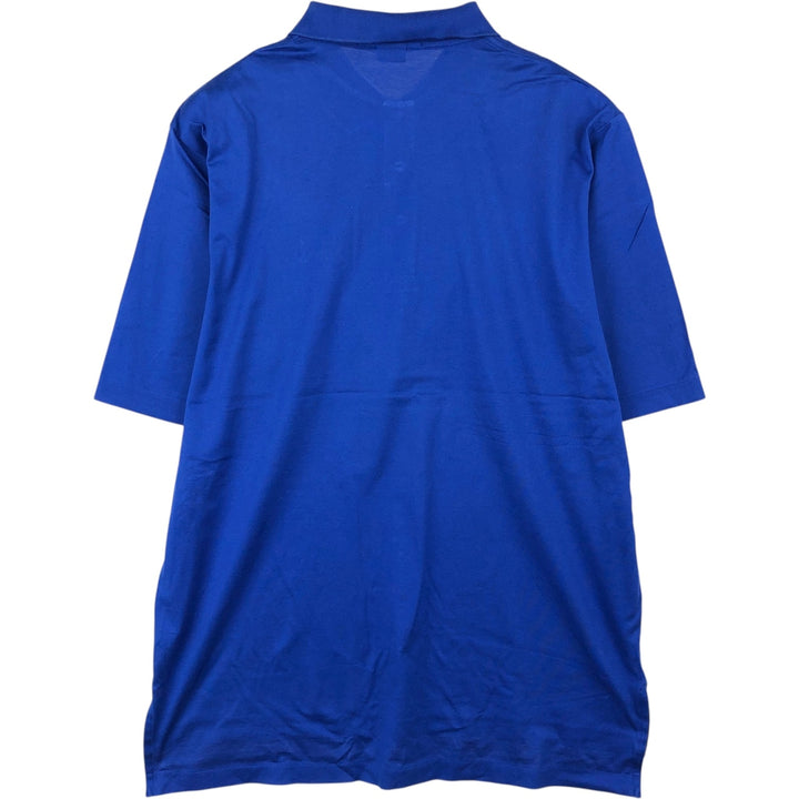Ralph Lauren POLO GOLF Polo Golf short sleeve polo shirt for men size L Pima Cotton blue type Vintage Second Hand