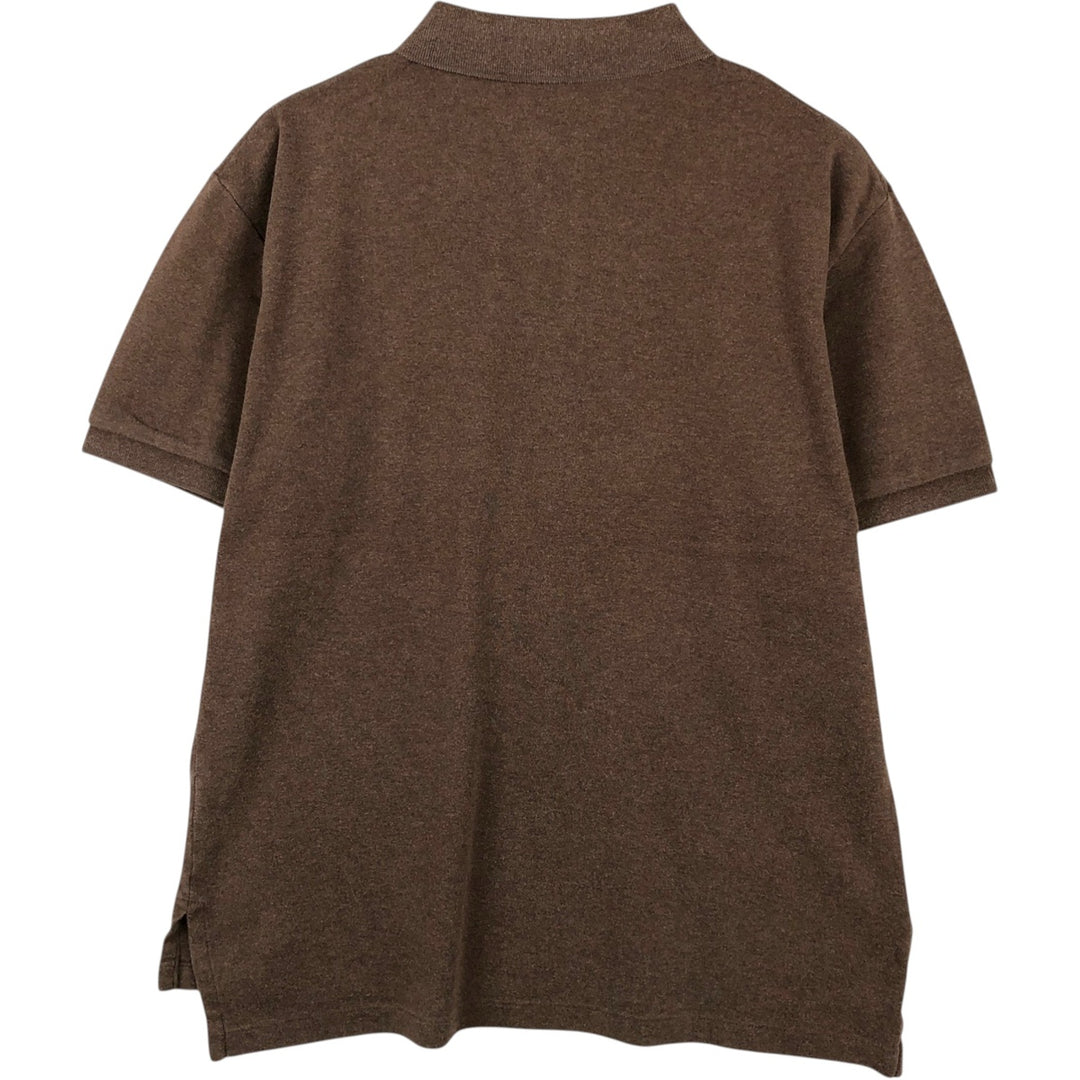 Ralph Lauren POLO by Ralph Lauren short sleeve polo shirt, men's size M cotton brown type Vintage Second Hand