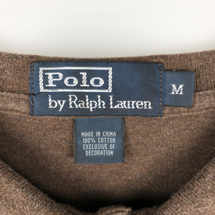 Ralph Lauren POLO by Ralph Lauren short sleeve polo shirt, men's size M cotton brown type Vintage Second Hand