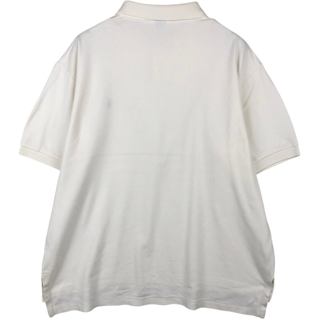 Ralph Lauren POLO by Ralph Lauren short sleeve polo shirt, men's size L cotton white type Vintage Second Hand