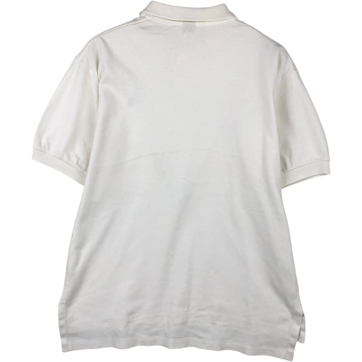 1990'S Ralph Lauren POLO by Ralph Lauren Short-Sleeve Polo Shirt, Made in USA, Men's Size S (Equivalent), Vintage cotton white type Vintage Second Hand