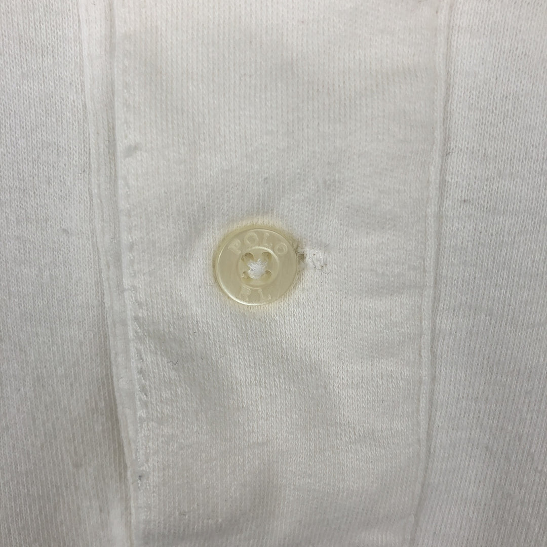 1990'S Ralph Lauren POLO by Ralph Lauren Short-Sleeve Polo Shirt, Made in USA, Men's Size S (Equivalent), Vintage cotton white type Vintage Second Hand