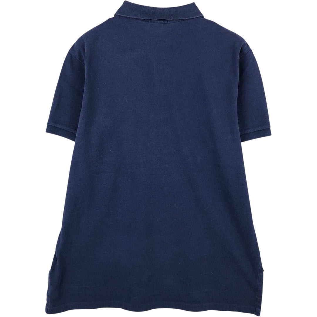 Ralph Lauren POLO by Ralph Lauren CUSTOM FIT short sleeve polo shirt, men's XL size cotton navy blue type Vintage Second Hand