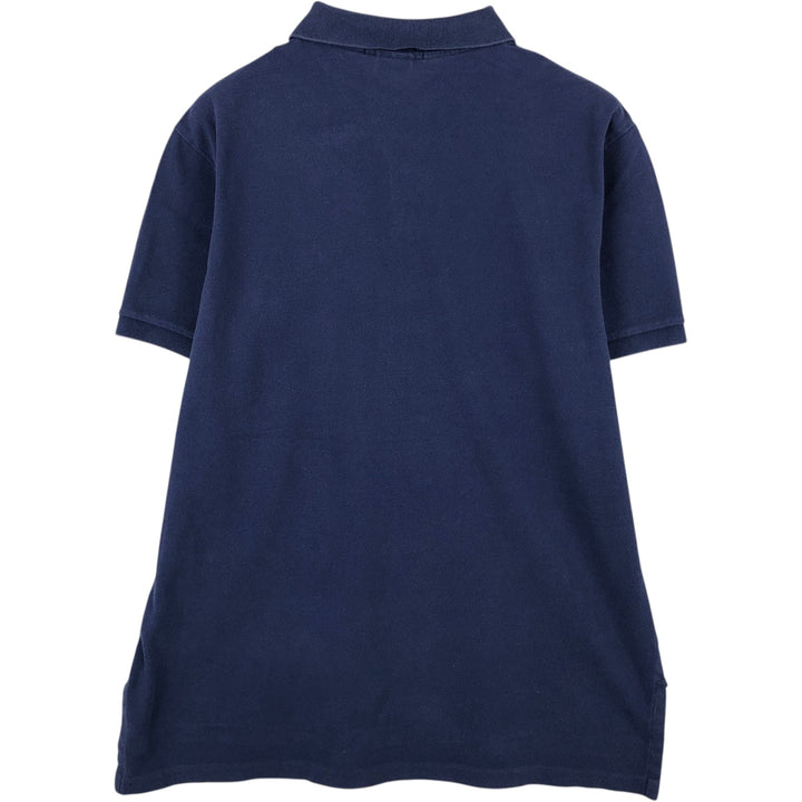 Ralph Lauren POLO by Ralph Lauren CUSTOM FIT short sleeve polo shirt, men's XL size cotton navy blue type Vintage Second Hand