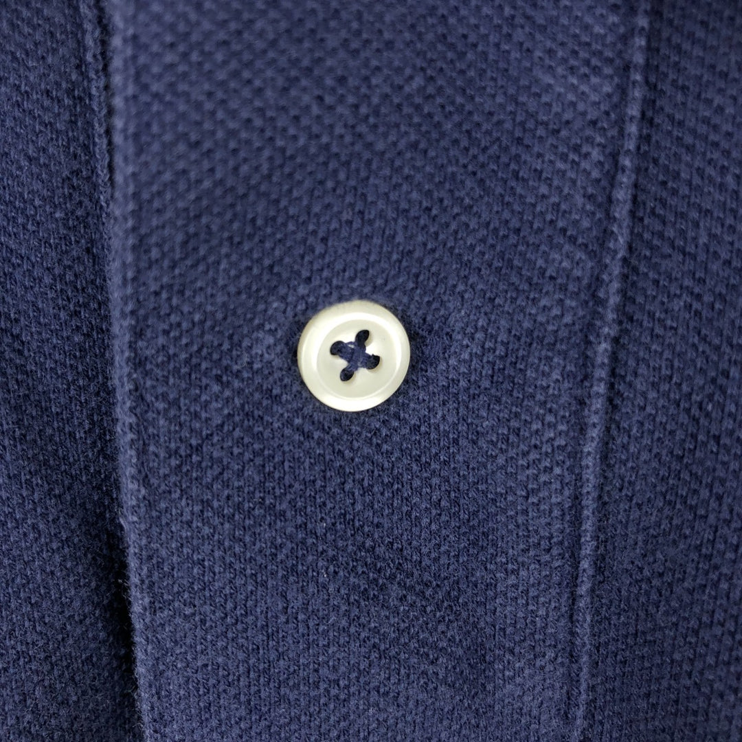 Ralph Lauren POLO by Ralph Lauren CUSTOM FIT short sleeve polo shirt, men's XL size cotton navy blue type Vintage Second Hand
