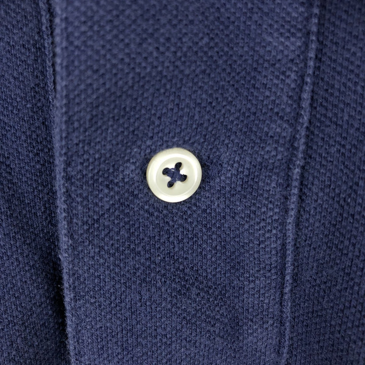 Ralph Lauren POLO by Ralph Lauren CUSTOM FIT short sleeve polo shirt, men's XL size cotton navy blue type Vintage Second Hand