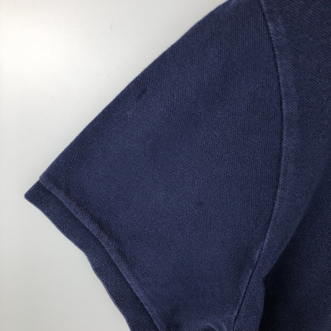 Ralph Lauren POLO by Ralph Lauren CUSTOM FIT short sleeve polo shirt, men's XL size cotton navy blue type Vintage Second Hand