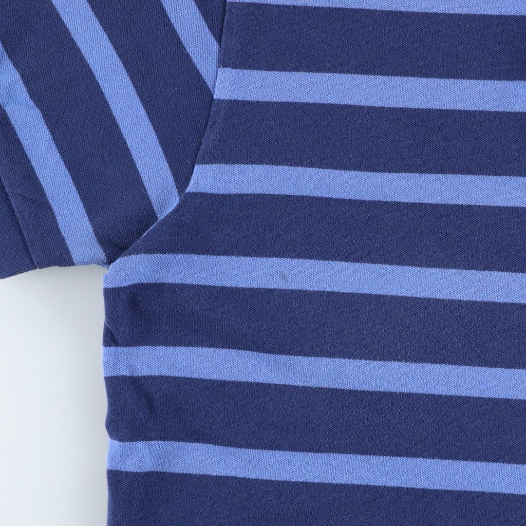 Ralph Lauren POLO by Ralph Lauren short sleeve striped polo shirt, men's size M cotton navy blue type Vintage Second Hand