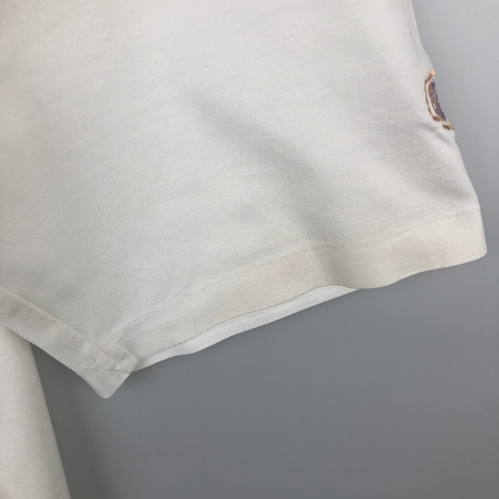 Ralph Lauren POLO GOLF Polo Golf short sleeve polo shirt for men size L Pima Cotton white type Vintage Second Hand