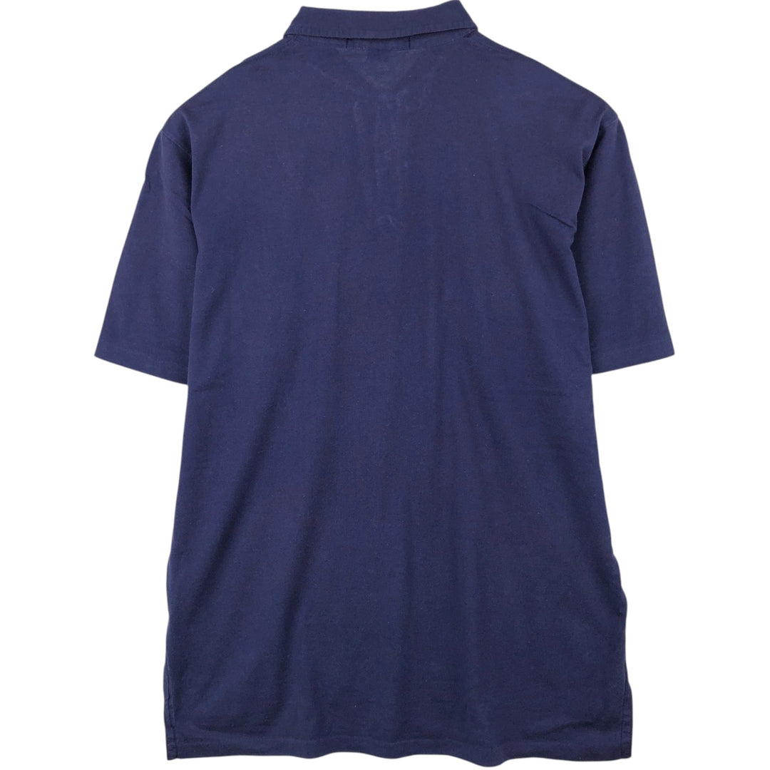 Ralph Lauren POLO by Ralph Lauren short sleeve polo shirt, men's size L cotton navy blue type Vintage Second Hand