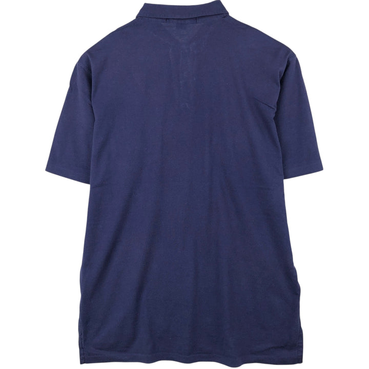 Ralph Lauren POLO by Ralph Lauren short sleeve polo shirt, men's size L cotton navy blue type Vintage Second Hand