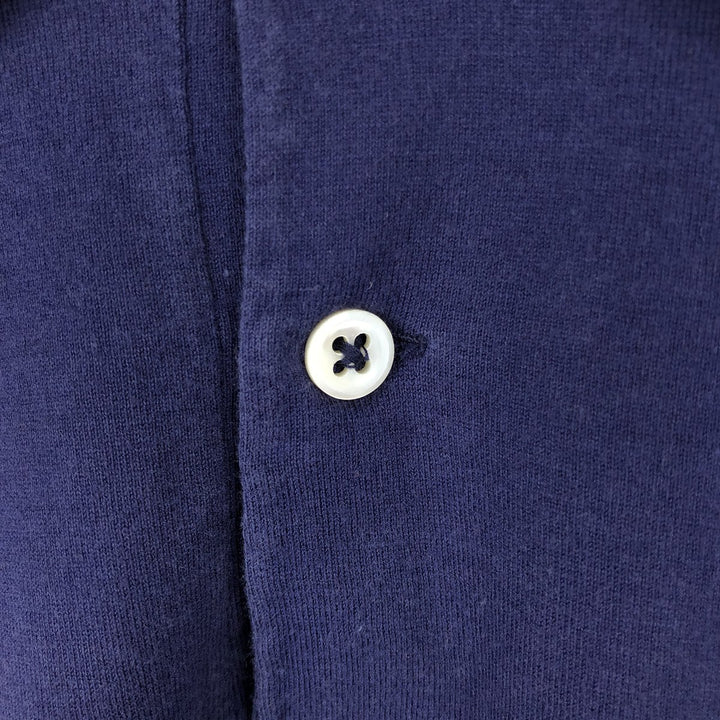 Ralph Lauren POLO by Ralph Lauren short sleeve polo shirt, men's size L cotton navy blue type Vintage Second Hand