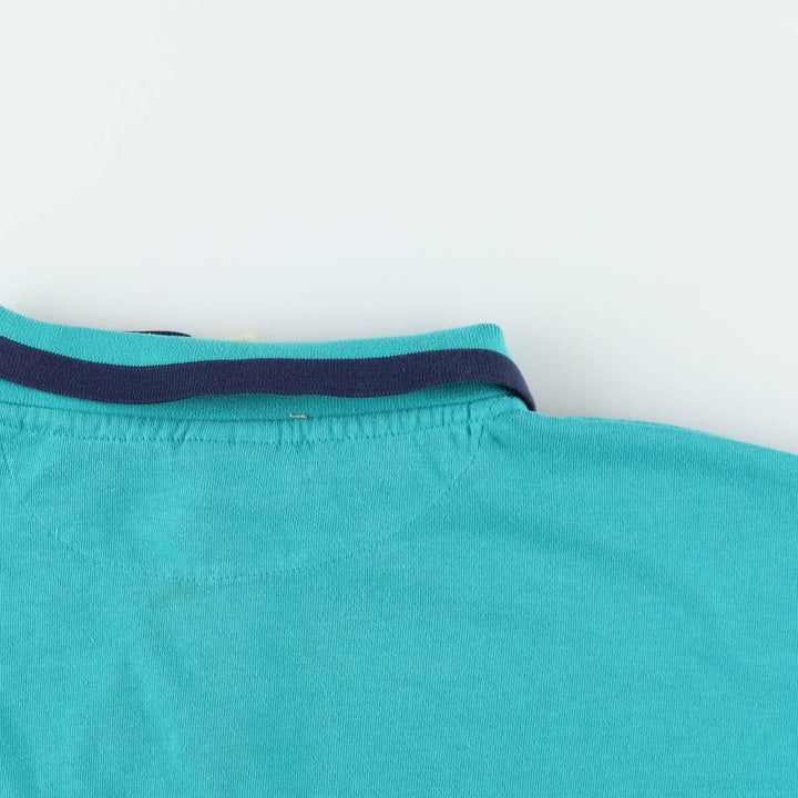 1980'S Adidas short-sleeved polo shirt, men's size XL equivalent, vintage. unclear Emerald green Vintage Second Hand