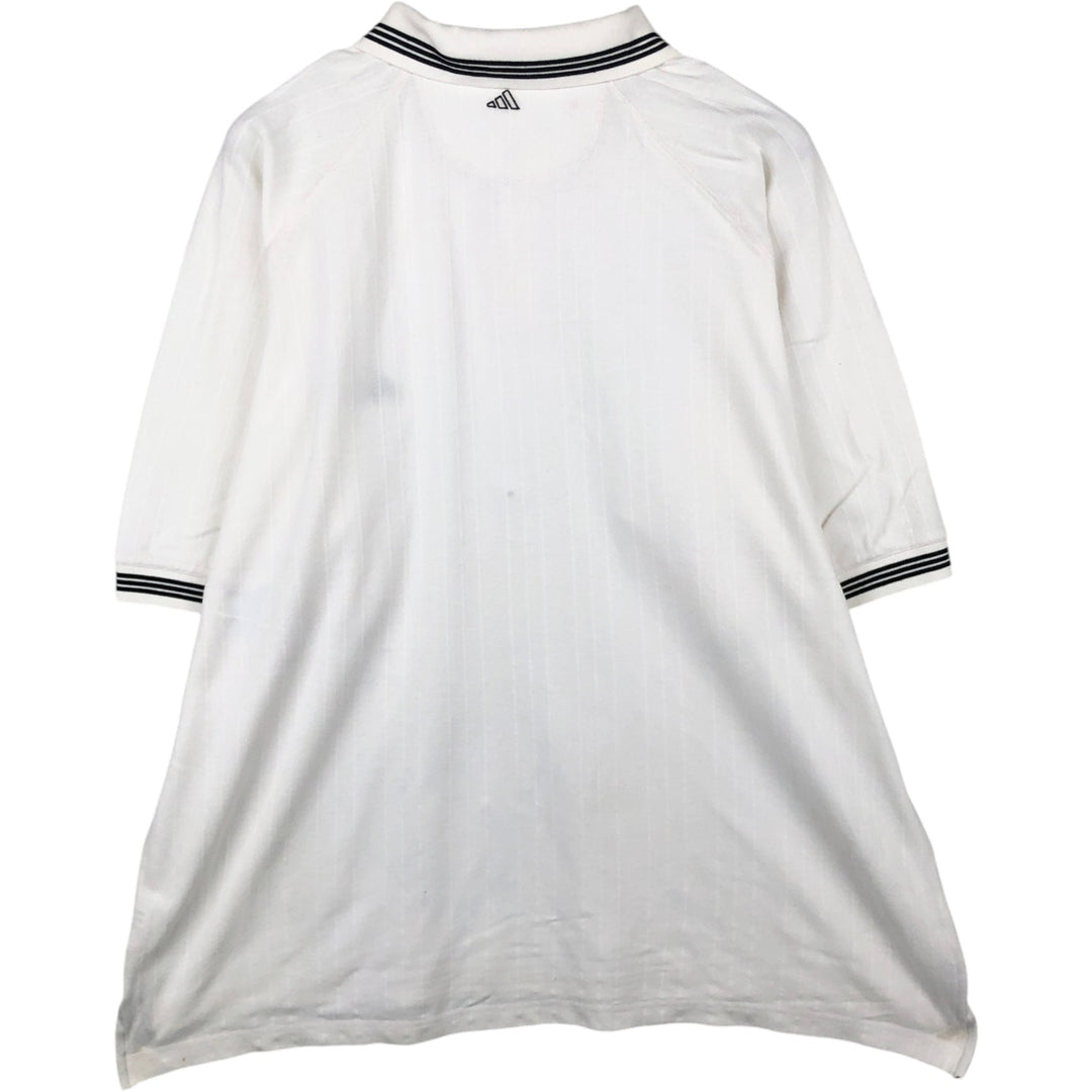 90'S Adidas Golf Short-Sleeve Polo Shirt, Men's XXL (approx.), Vintage cotton white type Vintage Second Hand
