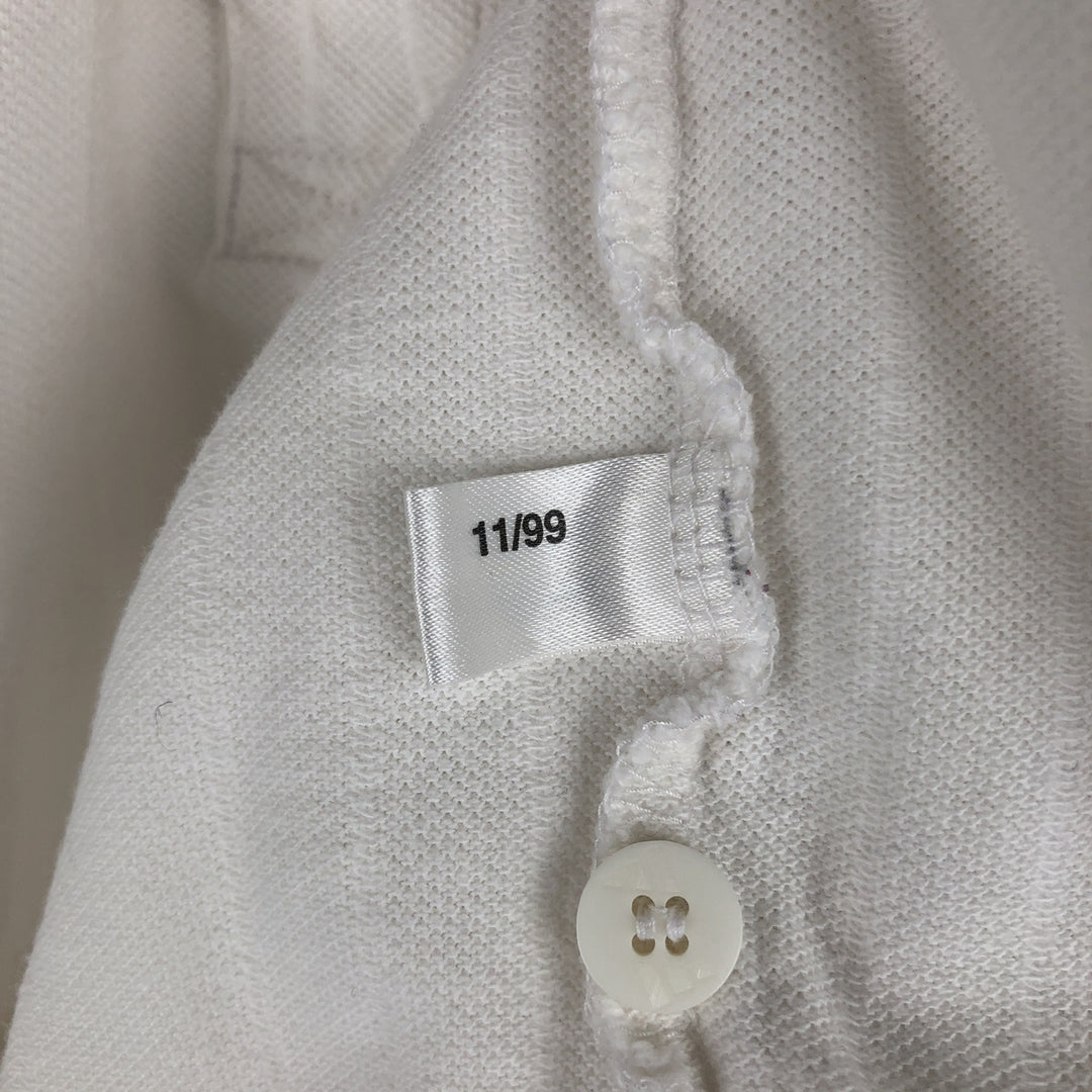 90'S Adidas Golf Short-Sleeve Polo Shirt, Men's XXL (approx.), Vintage cotton white type Vintage Second Hand