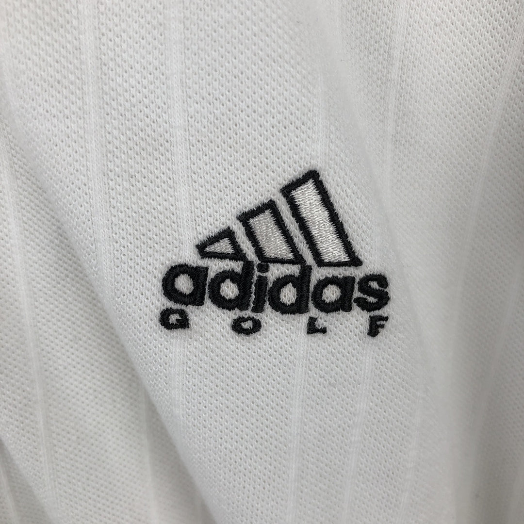 90'S Adidas Golf Short-Sleeve Polo Shirt, Men's XXL (approx.), Vintage cotton white type Vintage Second Hand