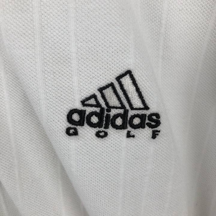90'S Adidas Golf Short-Sleeve Polo Shirt, Men's XXL (approx.), Vintage cotton white type Vintage Second Hand