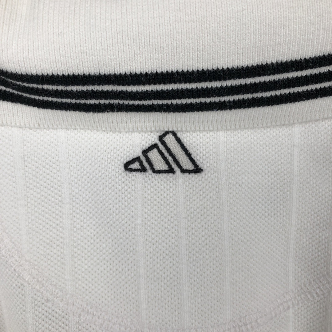 90'S Adidas Golf Short-Sleeve Polo Shirt, Men's XXL (approx.), Vintage cotton white type Vintage Second Hand