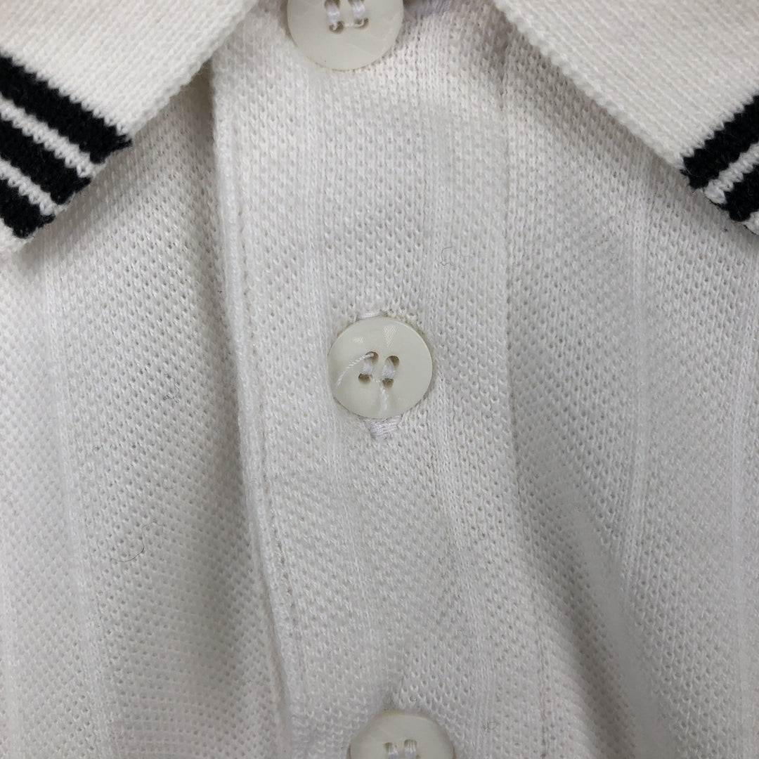 90'S Adidas Golf Short-Sleeve Polo Shirt, Men's XXL (approx.), Vintage cotton white type Vintage Second Hand