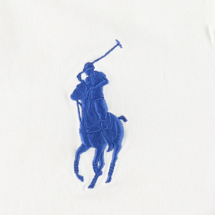 Ralph Lauren POLO by Ralph Lauren CUSTOM FIT Big Pony Short Sleeve Polo Shirt Men's L size cotton white type Vintage Second Hand