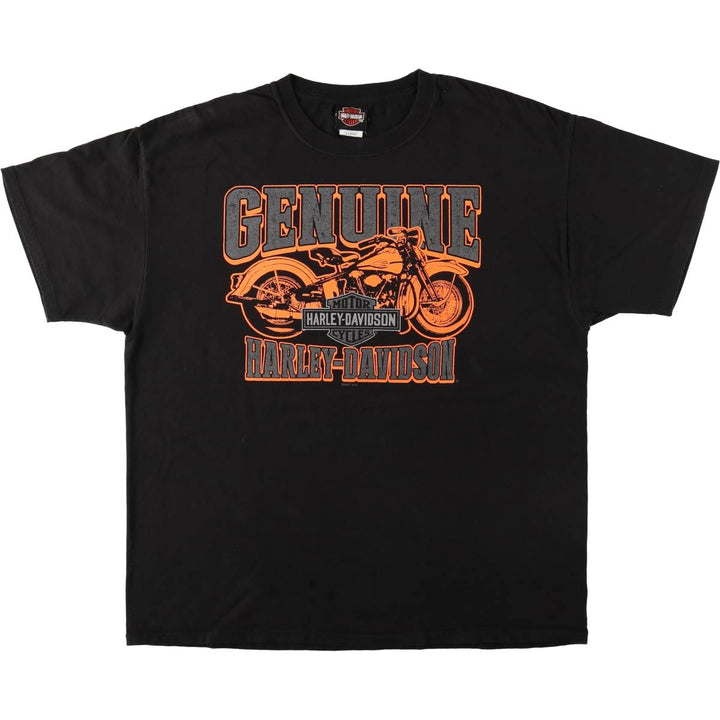 Harley-Davidson Motorcycle Bike T-shirt, Men's XL size cotton black type Vintage Second Hand