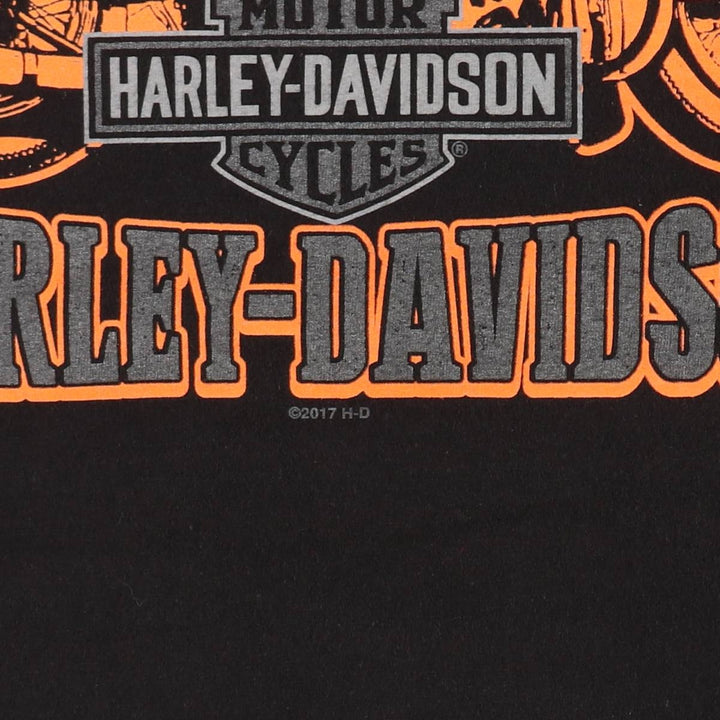 Harley-Davidson Motorcycle Bike T-shirt, Men's XL size cotton black type Vintage Second Hand