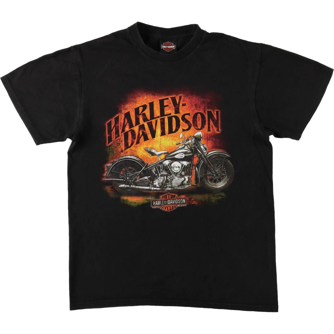 Harley-Davidson Snake Pattern Python Motorcycle T-Shirt, Men's Size M (approx.) cotton black type Vintage Second Hand